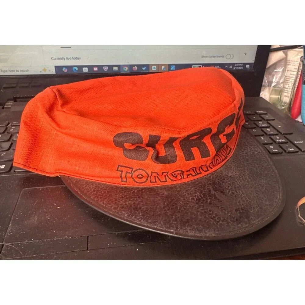 Vintage Surge Tonganoxie Orange & Black‎ painters Cap Size M